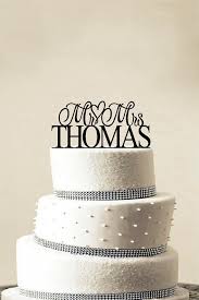Custom Wedding Cake Topper Personalized Monogram Cake Topper Mr And Mrs Cake Decor Bride And Groom Personalized Wedding Cake Toppers Wedding Cake Toppers Custom Wedding Cake Toppers