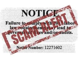 Stay smart and safe online using advice from internet safety posters. 4 Signs Of A Labor Law Compliance Scam