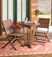 Our Solid Wood Bistro Furniture Gives You A Convenient And Attractive Solution For Any Size Space Or G Patio Decor Teak Patio Furniture Outdoor Patio Furniture