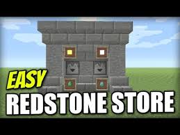 Minecraft Ps4 Redstone Shop 1 Wide Easy Tutorial Pe X2f Xbox X2f Ps3 X2f Wii U Youtube Minecraft Tutorial Minecraft Tutorial