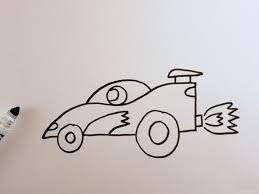 In this video tutorial, viewers will learn how to draw the character lightning mcqueen from the disney movie cars. How To Draw A Fast Race Car Easy Drawing For Kids Otoons Net