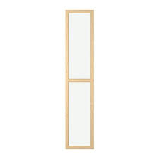 Oxberg Glass Door Birch Veneer 15 3 4x75 5 8 Ikea Glass Door Glass Cabinet Doors Ikea