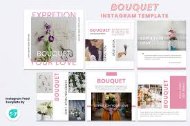 Download Instagram Feed Template Bouqet Graphic By 57creative Creative Fabrica SVG Cut Files