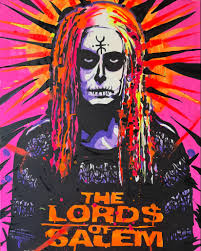 The Lords Of Salem Sheri Moon Zombie 30x24 Acrylic and spray  #sherimoonzombie #robzombie #horrorart #punkart #zombie