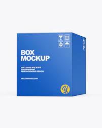 Download Paper Box Mockup In Box Mockups On Yellow Images Object Mockups