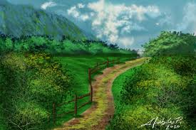Maybe you would like to learn more about one of these? Simple Landscape Painting Digital 2020 Krita