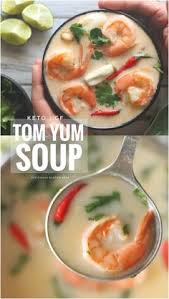 Keto Tom Yum Soup Low Carb Thai Shrimp Soup Recipe Recipe Tom Yum Soup Shrimp Soup Recipes Soup Recipes
