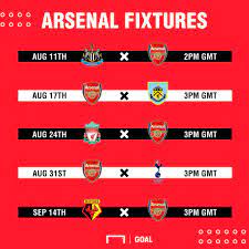 Things quickly become tricky for the gunners, however, with their second. Charles Watts On Twitter Arsenal S First Five Fixtures Of The 2019 20 Premier League Season Include A Trip To Anfield And A North London Derby Unai Emery S Side Will Start The Campaign Away