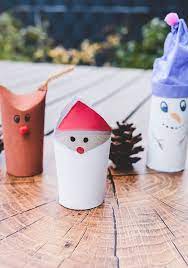 Zum schluss können die kinder die bahn mit buntem. Basteln Mit Klopapierrollen Zu Weihnachten 3 Kinderleichte Ideen Klopapierrollen Basteln Basteln Mit Wc Rollen Weihnachten Weihnachten Kinder
