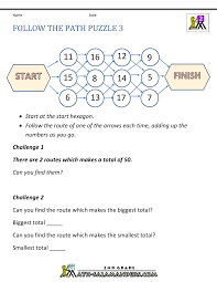 Addition puzzles in crossword format. Free Math Puzzles Addition And Subtraction
