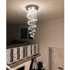 Luxury Crystal Chandelier Pendant Ceiling Lamp Light Rain Drop Spiral Lighting 603281435181 Ebay