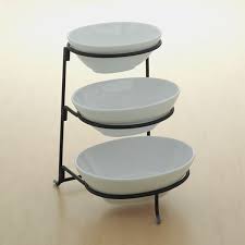 This diy farmhouse three tier stand was so easy to make! Food Network 3 Tier Serving Bowl Server