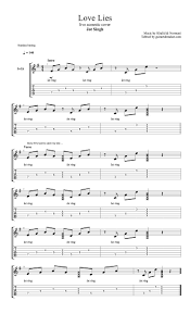 Khalid Normani Love Lies Acoustic Tab Acoustic Fingerpicking Guitar Tabs Pdf Acoustic Guitar Sheet M Guitar Tabs Guitar Tabs Acoustic Guitar Tabs Songs