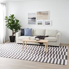 Slate grey kitchen with white worktops ikea rugs. Stockholm 2017 Striped Handmade White Striped Grey Rug Flatwoven Ikea
