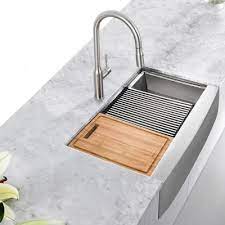 Selecting a hammered finish for your farm style sink is an excellent option, as this adds a very unique visual aspect to the kitchen space, especially with a farmhouse sink. Farmhouse Kitchen Sinks Kitchen Sinks The Home Depot