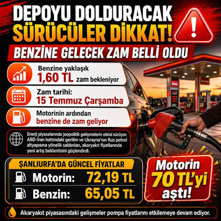 Depoyu Doldurmadan Önce: 21 Temmuz Motorin Zammı ve Akaryakıt Fiyatları Ne Oldu?