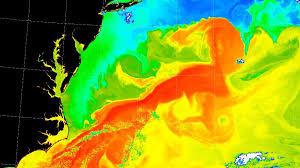 Gulf stream definition, a warm ocean current flowing n from the gulf of mexico, along the e coast of the u.s., to an area off the se coast of newfoundland, where it becomes the western terminus of the. Gulf Stream Visible Off Virginia Coast Eumetsat