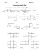 Examples of using the german word kopiervorlage. Mathematik Arbeitsmaterialien Zahlenraum Zahldarstellung Stellenwert 4teachers De