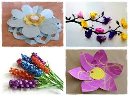 1/on commence à rouler une bande de crépon d'environ 15 cm autour du tube. 60 Bricolages De Printemps En Fleurs Et En Couleurs La Cour Des Petits