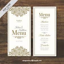 Download Free Hand Drawn Ornamental Wedding Menu Svg Dxf Eps Png Cut File Silhouette Background
