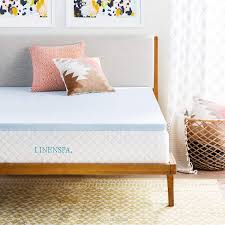 Discover mattresses toppers on amazon.com at a great price. Amazon Com Linenspa 2 Inch Gel Infused Memory Foam Mattress Topper Full Blue Home Kitchen