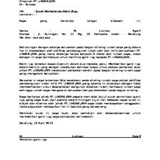 Kreditur tidak berhak atas pemenuhan prestasi, tetapi sekaligus demi hukum bebas dari kewajibannya untuk menyerahkan kontra prestasi, kecuali untuk yang disebut dalam pasal 1460 kuh perdata. Contoh Format Surat Permohonan Ganti Rugi 3no7k0m21xld