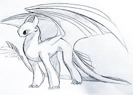 Female Light Fury Dragon Sketch Night Fury Dragon How Train Your Dragon