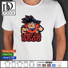 Part bluffing game, part deduction, dragon ball z: Dragon Ball Z Kakarot I Want You To Get Over 9000 Shirt Hoodie Sweater Long Sleeve And Tank Top
