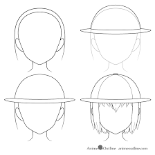 This type of beanie hat is more of a stylish accessory than a head warmer. How To Draw Anime Hats Head Ware Animeoutline