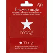 Rate answer 1 of 5 rate answer 2 of 5 rate answer 3 of 5 rate answer 4 of 5 rate answer 5 of 5. Macy S 50 Gift Card Gift Cards Fishers Foods