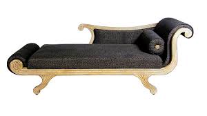 A long, elegant chaise lounge chair with a vintage look, nicely matching the interior design of the room. 20 Art Deco Inspired Living Room Seatings Home Design Lover