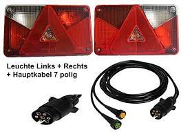 aspock multipoint 5 leuchten set 7polig 35m kabelbaum anhangerbeleuchtung aspock multipoint 5 nebelschlussleuchte bajonettverschluss anhanger beleuchtung