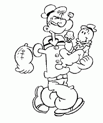 Make a fun coloring book out of family photos wi. Popeye Coloring Pages Hellocoloring Com Coloring Pages Coloring Library