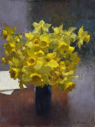 Jim Mcvicker Yellow Daffodils Still Life Painting Still Life Flowers Daffodils