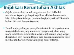 Akhlak seseorang individu remaja yang baik dan mulia datangnya daripada sesebuah institusi kekeluargaan yang harmoni dan bahagia. Isu Isu Keruntuhan Akhlak Ppt Download