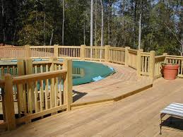 Pin By Tina Burke On Cool Ideas Pool Deck Plans Wood Pool Deck Best Above Ground Pool