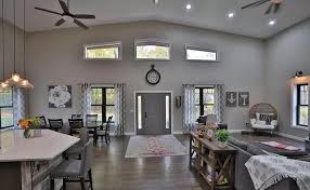 The interior is spaciously completed with luxurious. Barndominium Interior Barndominium Interior Barn House Interior Barn Homes Floor Plans