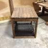 The dog house doubles as a side table, end table, or large nightstand. 1