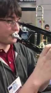 The black lacquer King 2166 valve trombone! Here at TMEA! #TMEA16