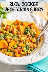 Slow Cooker Vegetarian Curry Video Recipe In 2021 Slow Cooker Vegetarian Curry Slow Cooker Vegetarian Slow Cooker Vegetable Curry