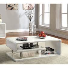 I mean, why not have the extra bit of storage for cozy blankets, good books or the diana coffee table combines clean white lacquer with the soft and subtle rustic tones of white oak, and to great effect, i might add. White Nozama White Coffee Table With Storage Drawers Modern Rectangular Coffee Table For Living Room Home Kitchen Tables Mymobileindia Com
