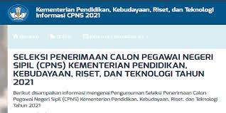 Cpns 2021 Kemendikbudristek Buka 10 447 Formasi Berikut Link Lampiran Berkasnya Portal Bojonegoro
