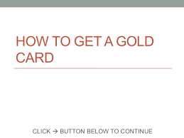 This domain is for use in illustrative examples in documents. How To Get A Gold Card