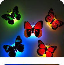 Ful Butterfly Wall Led Night Lamp Fiber Optic Butterfly Night Light Led Room Decoration With Suction Pad Xmas Decor Cya2 From Mustore0829 36 64 Dhgate Com