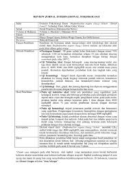 Memberikan informasi kepada khalayak umum mengenai standar kelayakan. Review Jurnal Internasional Toksikologi