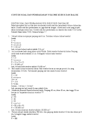 We did not find results for: Doc Contoh Soal Dan Pembahasan Volume Kubus Dan Balok Fatrina Inha Academia Edu