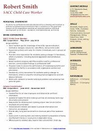 Child Care Worker Resume Samples Qwikresume