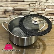 Buy Pyrex France Stainless Steel Cooking Pot 24 Cm At Best Price In Pakistan Cooking Pot Pyrex Cookware Set Stainless Steel