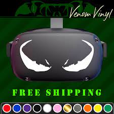 Venom Eyes Vinyl Decal Fits Oculus Quest Rift Psvr Vr Headsets Custom Vinyl Decal Oculus Funny Vinyl Decals