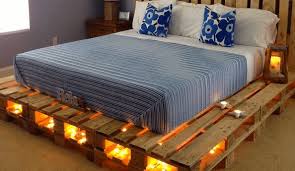The floating platform bed is unde. 11 Genius Designs For Diy Beds Made Out Of Pallets